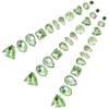 130 Green Glass Claw Rhinestones for Sewing onto Clothing view 1