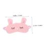 Happyyami Plush Sleep Mask for Travel, Naps, and Nighttime, Soft Plush Eye Mask for Women with Full Light Blocking view 2