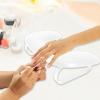 Sharplace PU U-Shaped Nail Armrest, Removable Manicure Hand Rest for Salons and Home DIY, White view 2