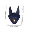 Horse Ear Fly Mask for Riding, Navy view 3