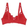 Women's Floral Lace Push-Up Underwire Bra, Soft Unpadded Bralette, Plus Sizes view 4