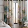 Blackout Curtain with Lotus Pond 3D Print, Thermal Polyester, 183 x 117 cm, Set of 2 view 2