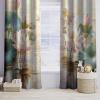 Blackout Curtain with Lotus Pond 3D Print, Thermal Polyester, 183 x 117 cm, Set of 2 view 3