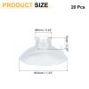 QUARKZMAN 20-Piece Aquarium Suction Cup Clips, 6 mm, Transparent view 2
