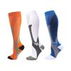 Compression Socks for Men and Women, 3 Pairs, 20–30 mmHg Knee-High Support Socks, XL, Orange/White/Blue view 1