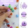 100 Pack Colored Small Bells 14mm for Crafting view 2