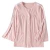 TOVCHEI Long-Sleeve Breakaway Patient Pajama Top, Pink, L view 1