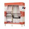 XFQZJG Portable Canvas Wardrobe, Folding Closet with Clothes Rail, for Bedroom and Living Room (100 x 45 x 155 cm) view 1