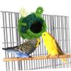 Warm Bird Nest with Secure Attachment, Velvet and Plastic, Green view 4