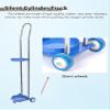 Height-Adjustable Oxygen Cylinder Cart for 10-Liter Cylinders view 4