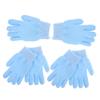 Heavy-Duty Exfoliating Bath Gloves, Nylon, Five-Finger Design, 3 Pairs, Blue view 1