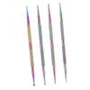 WRITWAA 4-Piece Double-Ended Nail Art Dotting Pen Set with Rhinestone Picker Tools view 1