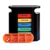 Laro Black Pill Organizer, 7 Days, 4 Compartments per Day, 2-Pack view 3