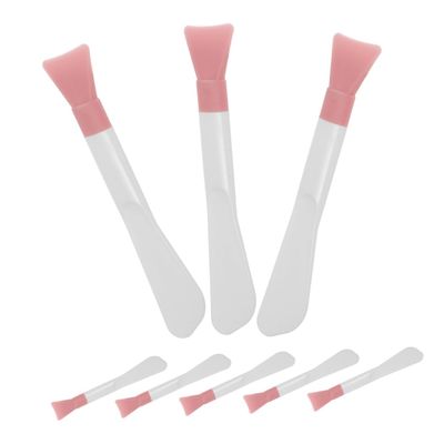 HONITANO 8-Piece Silicone Brushes, Double-Sided Beauty Tool with Soft Applicators for Mud Masks and Hairless Lotion-Butter Spreading