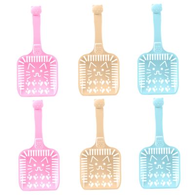 Sosoport 6-Pack Plastic Cat Litter Scoop