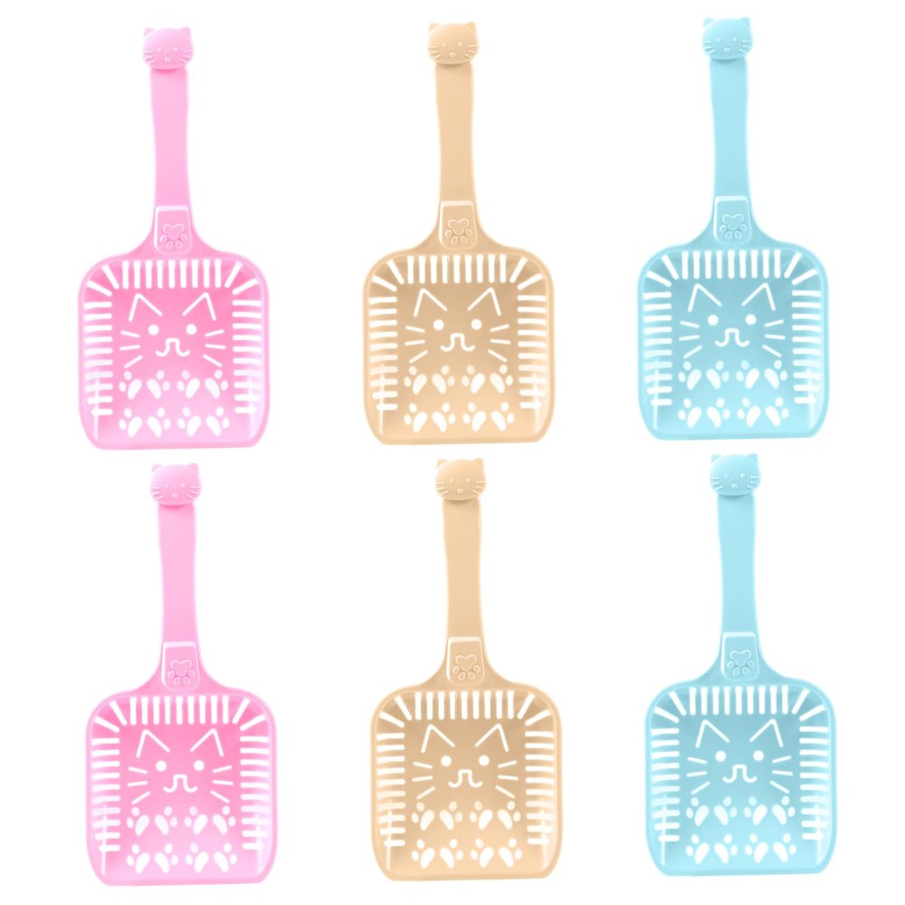 Sosoport 6-Pack Plastic Cat Litter Scoop