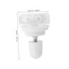 Quiet Hamster Wheel Ball Bearing Replacement Parts, 2-Piece, Plastic and Iron view 2