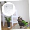 Sosoport Hanging Parrot Bird Bath, Thick Shatterproof Acrylic, for Bathing Outside the Cage view 3