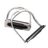English Stainless Steel Riding Stirrups with Rubber Pads view 1