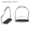 English Stainless Steel Riding Stirrups with Rubber Pads view 3