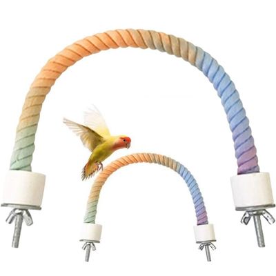 Ymxygz Bird Rope Perch Swing Toy