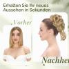 Benehair Clip-In Messy Bun Hairpiece for Thin Hair, Synthetic Hair, Dark Brown with Medium Brown, 75 g view 2