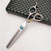 Professional Hair Cutting Shears, 6.0-Inch Japanese 440C Golden Tiger-Handle Cutting and Thinning Set view 3