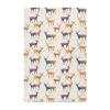Solid Fitted Crib Sheet, Soft and Breathable, 99.1 x 68.6 cm, Carnival Deer Safari view 1