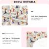 Solid Fitted Crib Sheet, Soft and Breathable, 99.1 x 68.6 cm, Carnival Deer Safari view 4