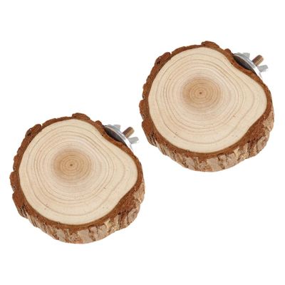 HAPINARY 2-Pack Wooden Bird Toy