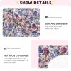 Fitted Sheet Set for Crib Mattresses, Soft and Breathable, 132.1 x 71.1 cm, Flowers, Hyacinths, Carnations, Butterflies and Bees view 4