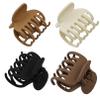 4-Piece Set of Medium Matte Non-Slip Octopus Hair Claw Clips for Thick, Curly, and Fine Hair view 1