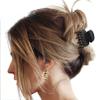 4-Piece Set of Medium Matte Non-Slip Octopus Hair Claw Clips for Thick, Curly, and Fine Hair view 3