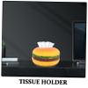 Decorative Hamburger Tissue Box Cover for Living Room, Office, and Restaurant view 3