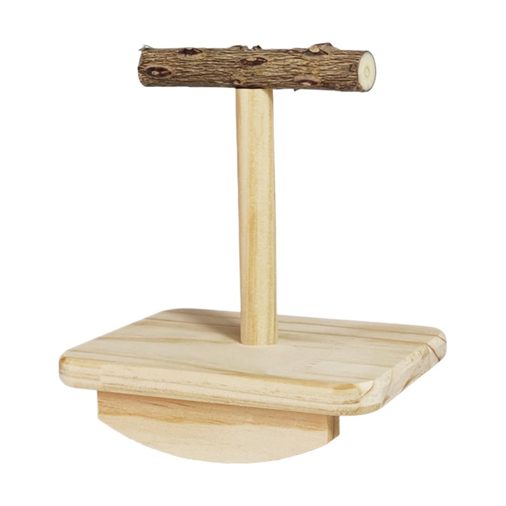Bird Swing Toy, Natural Wood