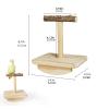 Bird Swing Toy, Natural Wood view 2