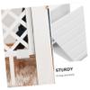 HAPINARY Durable Reinforcement Groove for Baby and Pet Gates, White Plastic, Indoor Use, 4-Pack view 2