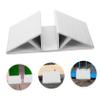 HAPINARY Durable Reinforcement Groove for Baby and Pet Gates, White Plastic, Indoor Use, 4-Pack view 3
