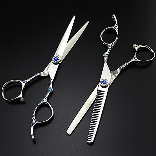 Professional Japanese 440C 6-Inch Hair-Cutting and Thinning Scissors