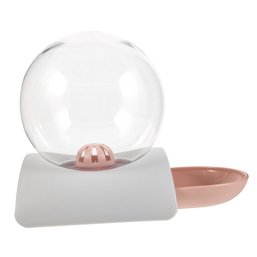 Yardwe Automatic Cat Waterer for Dogs and Cats, 2.8 L, Transparent Pink, Easy to Clean, for Home