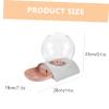 Yardwe Automatic Cat Waterer for Dogs and Cats, 2.8 L, Transparent Pink, Easy to Clean, for Home view 2