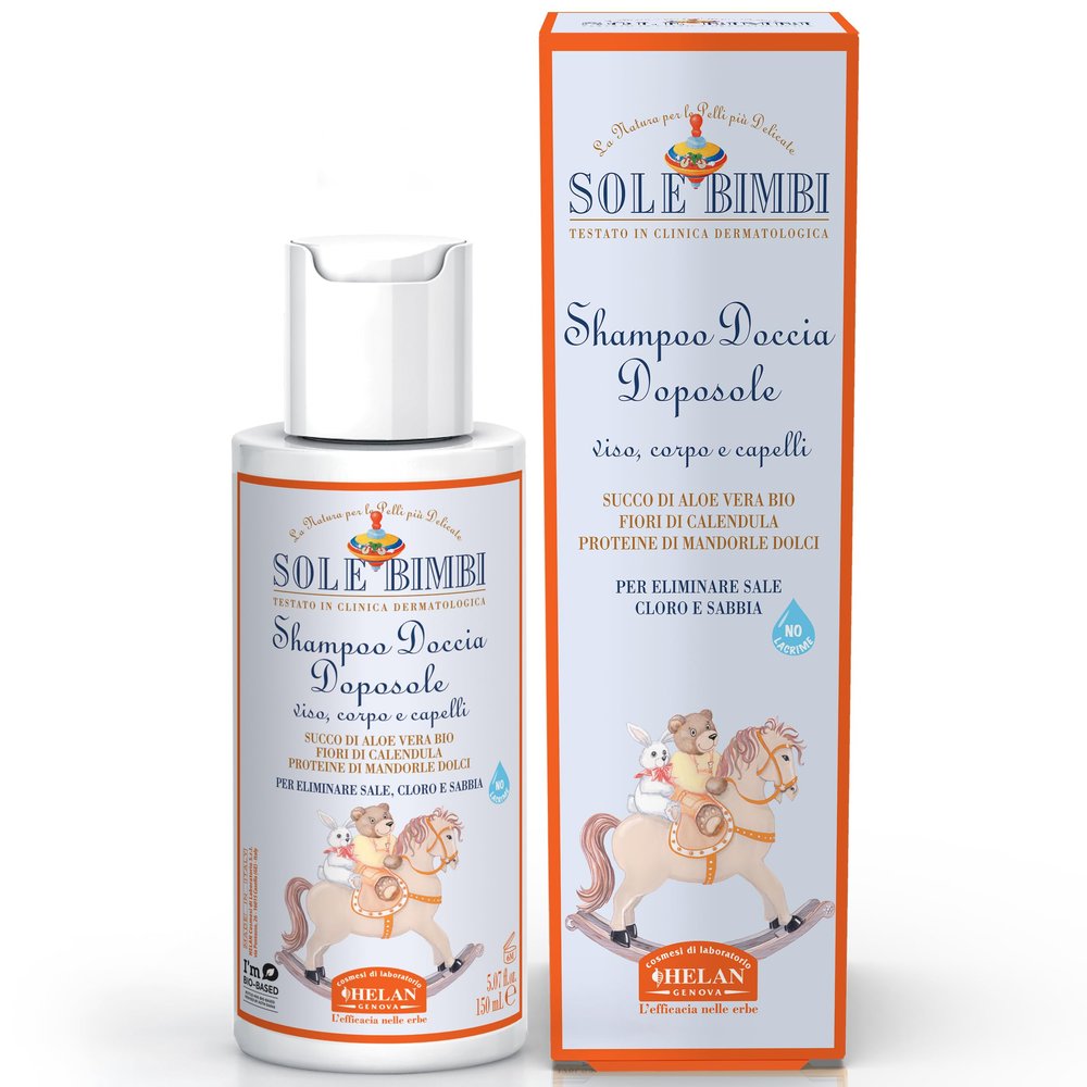 Helan Sole Bimbi After-Sun Shampoo & Body Wash for Children, 200 ml