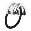 CALLARON Elegant Geometric Alloy Hair Tie, Vintage-Style Elastic Hair Accessory for Women view 1