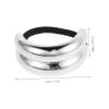 CALLARON Elegant Geometric Alloy Hair Tie, Vintage-Style Elastic Hair Accessory for Women view 2