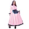 YGZHANYUANOKU Laser Apron Dress with Long Sleeves, Pink, L view 1