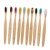 Biodegradable 10-Pack Bamboo Toothbrushes for Adults view 1
