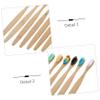 Biodegradable 10-Pack Bamboo Toothbrushes for Adults view 4
