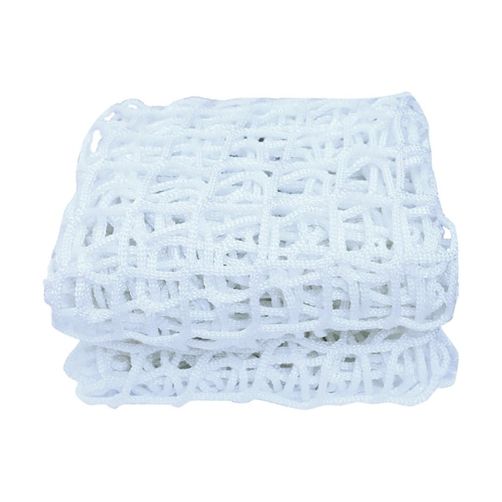 Double-Layer Climbing Safety Net for Playgrounds, Treehouses and Swings, 14.8 x 14.8 ft, White