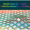 Double-Layer Climbing Safety Net for Playgrounds, Tree Houses and Swings, 9.8 x 9.8 ft (3 x 3 m), Multicolor view 2
