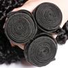 Indian Kinky Curly Human Hair Bundles, 1/3/4 Bundles, Afro Curly Remy Hair Weave Extensions view 4